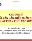 Bài giảng Thống kê ứng dụng trong kinh doanh: Chương 5 - ThS. Nguyễn Tiến Dũng