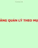 KỸ NĂNG QUẢN LÝ THEO MỤC TIÊU