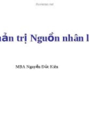 Quản trị Nguồn nhân lực MBA