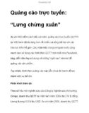 Quảng cáo trực tuyến: 'Lưng chừng xuân'