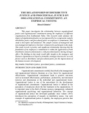 The relationship of distributive justice and procedural justice on organizational commitment: An empirical testing