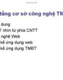 Bài giảng Thương mại điện tử : Hạ tầng cơ sở công nghệ TMĐT part 1