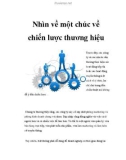 Nhìn về một chúc về chiến lược thương hiệu