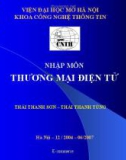 Bài giảng Nhập môn thương mại điện tử - Thái Thanh Sơn, Thái Thanh Tùng