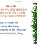 Bài giảng Thương mại điện tử: Phần 3 - Thái Thanh Sơn