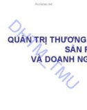 Bài giảng Quản trị thương hiệu sản phẩm và doanh nghiệp: Chương 1 - ĐH Thương mại