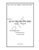 Bài giảng Quản trị thương hiệu - Học viện Công nghệ Bưu chính Viễn thông