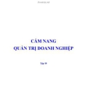 Cẩm nang quản trị doanh nghiệp (Tập 10)