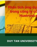 Báo cáo: Phân tích ứng dụng ERP trong công ty cổ phần Huetronics