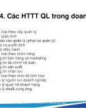 Bài giảng Hệ thống thông tin quản lý - Chương 4: Các hệ thống thông tin quản lý trong doanh nghiệp (Năm 2022)