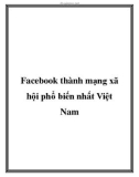 fac thành mạng xã hội phổ biến nhất việt nam