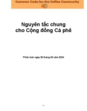 NGUYÊN TẮC CHUNG CHO CỘNG ĐỒNG CÀ PHÊ