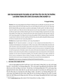 Đào tạo ngành quản trị nhân lực đáp ứng yêu cầu của thị trường lao động trong bối cảnh Cách mạng công nghiệp 4.0