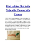 Kinh nghiệm Phát triển Nhận diện Thương hiệu Vinasoy