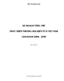 KẾ HOẠCH TỔNG THỂ PHÁT TRIỂN THƯƠNG MẠI ĐIỆN TỬ Ở VIỆT NAM GIAI ĐOẠN 2000 - 2010