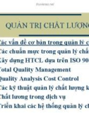 Bài giảng quản trị chất lượng