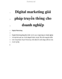 Digital marketing giải pháp truyền thông cho doanh nghiệp