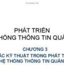 Bài giảng Phát triển hệ thống thông tin quản lý: Chương 3 - Nguyễn Hoàng Ân