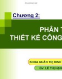 Bài giảng Quản trị nguồn nhân lực: Chương 2 - Lê Thị Hạnh