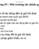 Bài giảng Quản trị kinh doanh quốc tế (Nguyễn Hùng Phong) - Chương 4: Môi trường tài chính quốc tế