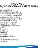 Bài giảng Hệ thống thông tin quản lý - Chương 3: Xây dựng và quản lý hệ thống thông tin quản lý (Năm 2022)