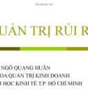 Bài giảng Quản trị rủi ro - TS.Ngô Quang Huân