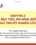 Bài giảng Phương pháp nghiên cứu trong kinh doanh: Chương 2 - ThS. Nguyễn TIến Dũng