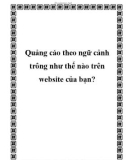 Quảng cáo theo ngữ cảnh trông như thế nào trên website của bạn?