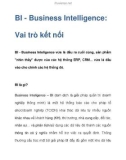 BI - Business Intelligence