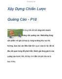 Xây Dựng Chiến Lược Quảng Cáo - P18