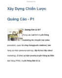 Xây Dựng Chiến Lược Quảng Cáo - P1 1