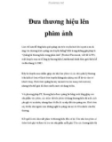 Đưa thương hiệu lên phim ảnh