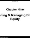 Lecture Strategic market management: Chapter 9 - David A. Aaker