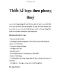 Thiết kế logo theo phong thuỷ