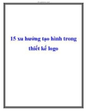 15 xu hướng tạo hình trong thiết kế logo