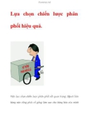 Lựa chọn chiến lược phân phối hiệu quả