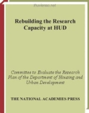 Rebuilding the Research Capacity at HUD