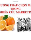 Bài giảng nghiên cứu marketing: Chương 3. Phương pháp chọn mẫu trong nghiên cứu marketing - GV. Dư Thị Chung