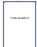 Ý kiến của thiểu số