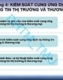 Bài giảng Quản trị các tổ chức dịch vụ thông tin thị trường và thương mại: Chương 4 - ĐH Thương mại