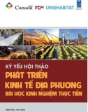 Kỷ yếu hội thảo Phát triển kinh tế địa phương: Bài học kinh nghiệm thực tiễn