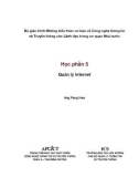 Bộ giáo trình Những kiến thức cơ bản về Công nghệ thông tin và Truyền thông cho Lãnh đạo trong cơ quan nhà nước: Học phần 5 - Ang Peng Hwa