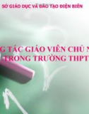 Công tác giáo viên chủ nhiệm trong trường THPT