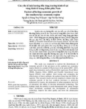 Các yếu tố ảnh hưởng đến tăng trưởng kinh tế tại vùng kinh tế trọng điểm phía Nam
