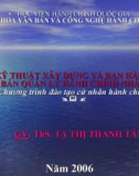 Bài giảng Kỹ thuật xây dựng và ban hành văn bản quản lý hành chính Nhà nước: Chương 1 - ThS. Tạ Thị Thanh Tâm