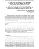Các yếu tố tác động tới hành vi gia nhập hệ thống sản xuất rau an toàn tại các hợp tác xã của nông dân trên địa bàn thành phố Hà Nội