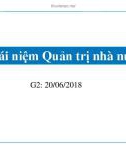 Bài giảng Quản trị nhà nước - Bài 2: Khái niệm Quản trị nhà nước