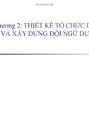 Bài giảng Chương 2: Thiết kế tổ chức dự án và xây dựng đội ngũ dự án