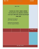 ĐÁNH GIÁ THỰC HIỆN CHÍNH NẠN THƯƠNG TÍCH GIAI ĐOẠN 2006-2009