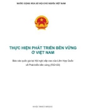 Thực hiện phát triển bền vững ở Việt Nam (Báo cáo quốc gia tại Hội nghị cấp cao của Liên Hợp Quốc về Phát triển bền vững (RIO+20))